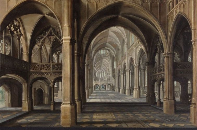 old church building interior